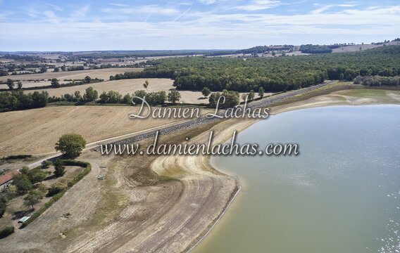 vnf dtcb barrage reservoir cercey photo aerien 027