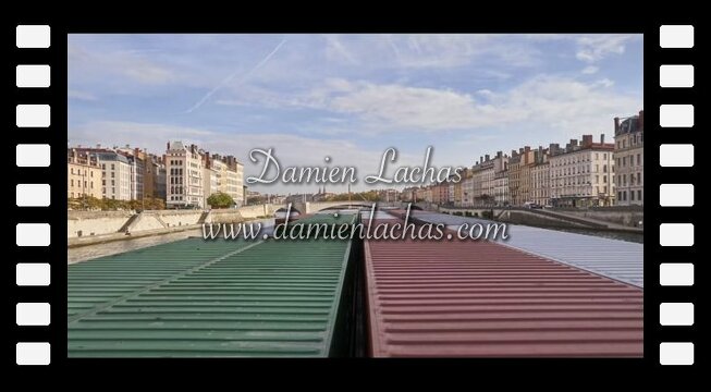 Time-lapse // Traversée de Lyon sur la Saône sur le porte-conteneur Camäel
